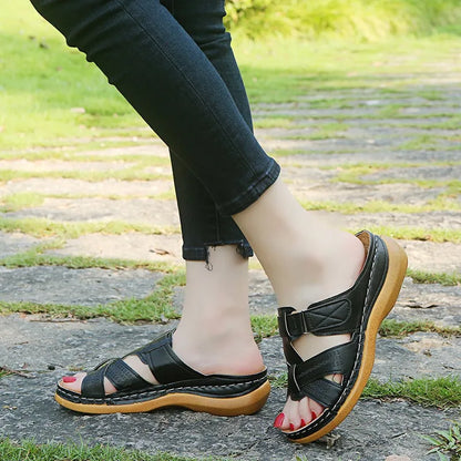 Comfortable Arch Support Slide Sandals Women - BritishElegance