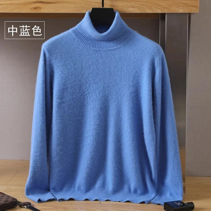 Luxury Soft Cashmere Crew Neck Sweater for Men