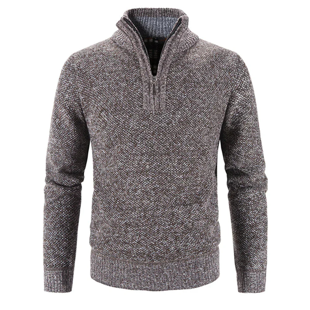 Warm Crew Neck Winter Wool Sweater for Men