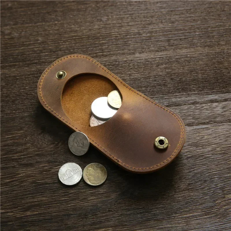 Authentic Small Leather Coin Purse - BritishElegance