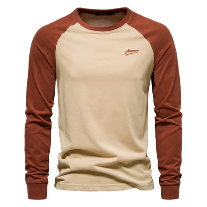 Men's Classic Long Sleeve T-Shirt – Soft Cotton Everyday Basic