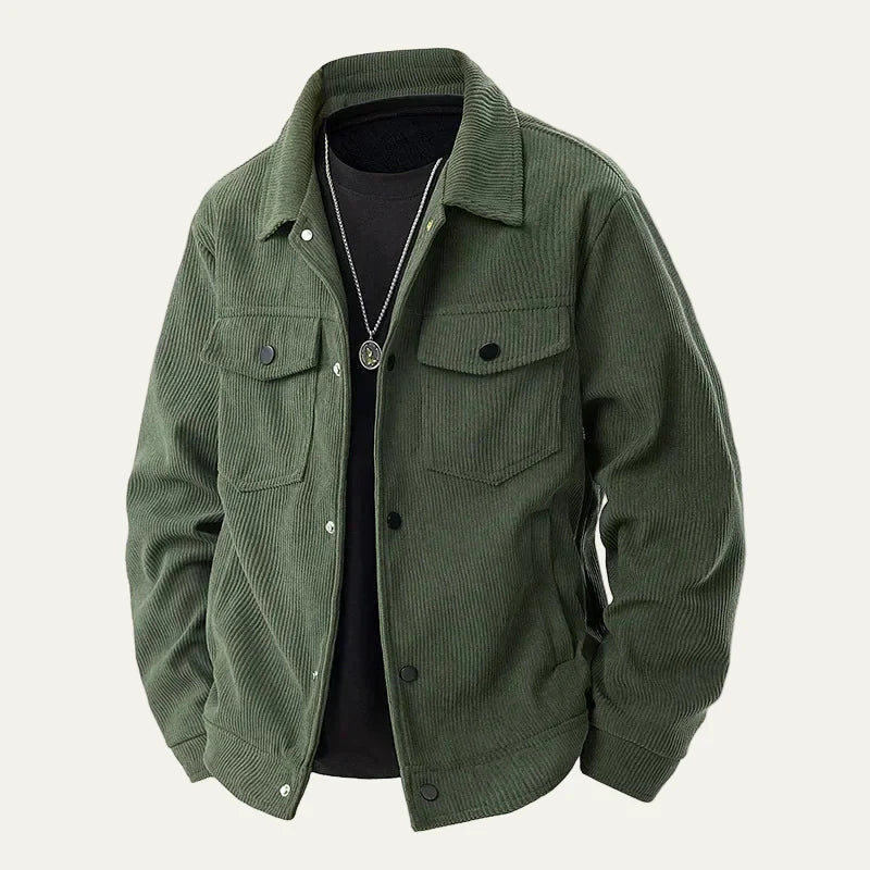 Men’s Wide Wale Corduroy Trucker Shacket