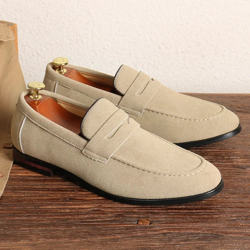 Luxury Leather Slip On Shoes - BritishElegance