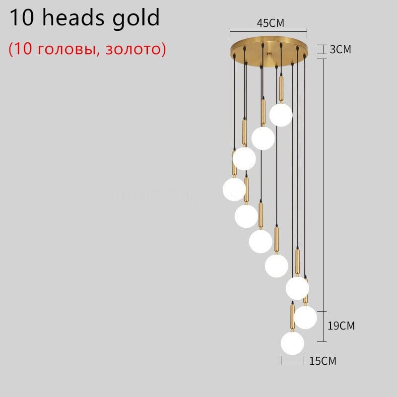 Luxury Glass Ball Chandelier