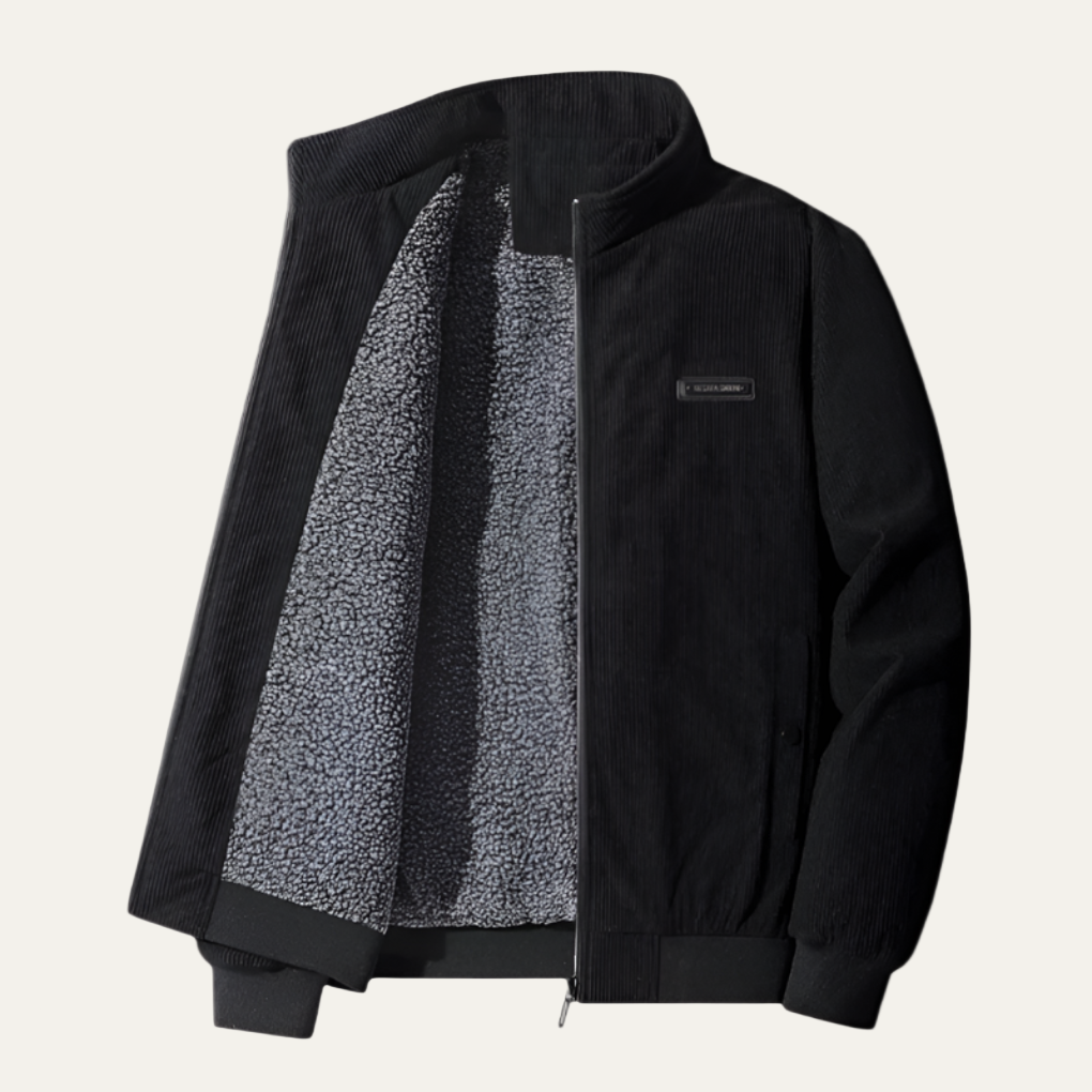 Men’s Textured Zip Up Sport Comfort Jacket