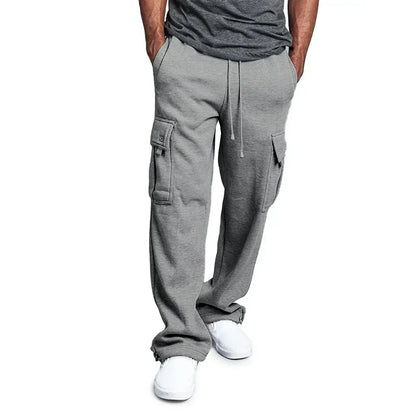 Multi-pocket cargo pants for men