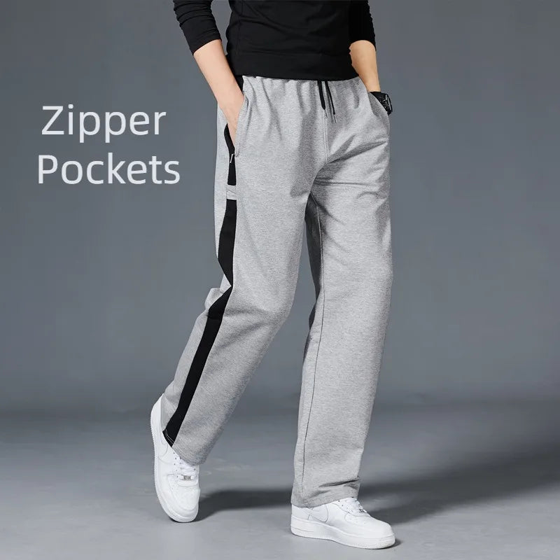 Comfortable Fit Men's Stripe Jogger Pants - BritishElegance