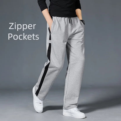Comfortable Fit Men's Stripe Jogger Pants - BritishElegance