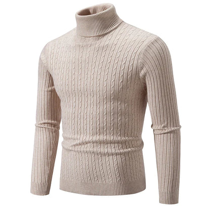 Warm Crew Neck Knit Sweater for Men