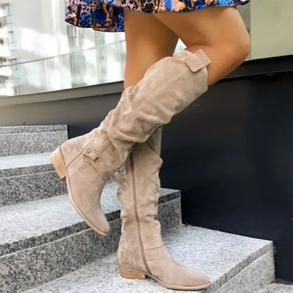 MarleyShoes™ | Comfort Long Suede Boots - Winter Edition