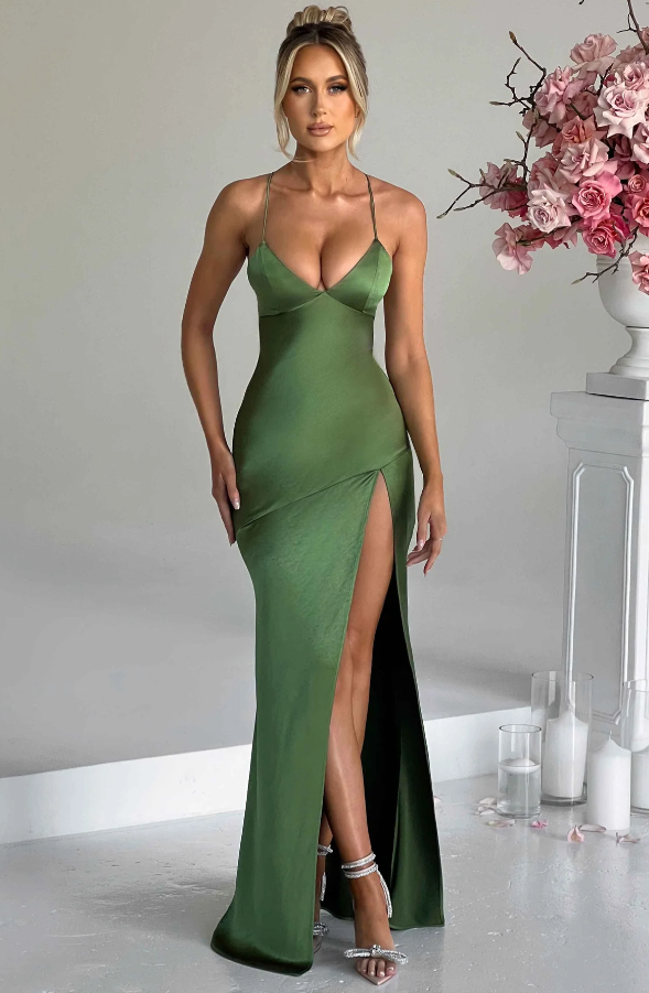 Beautiful Long Dress with High Slit