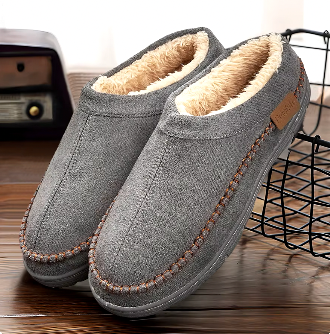 Cozy Men's Fleece Lined Slipper Boots - BritishElegance