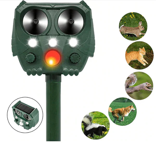 Motion Activated Outdoor Pest Repellent With LED Lights - BritishElegance