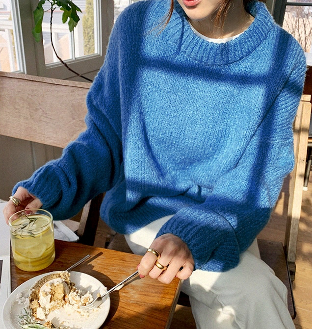 Women's Cozy Crew Neck Winter Knit Sweater