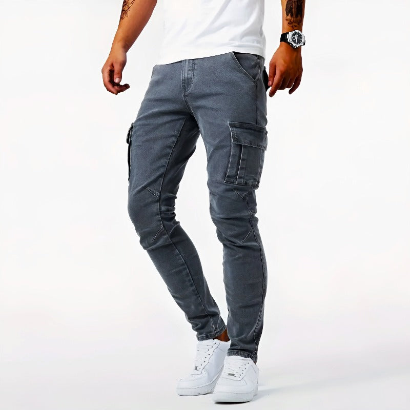 Slim Fit Mens Cargo Trousers - BritishElegance
