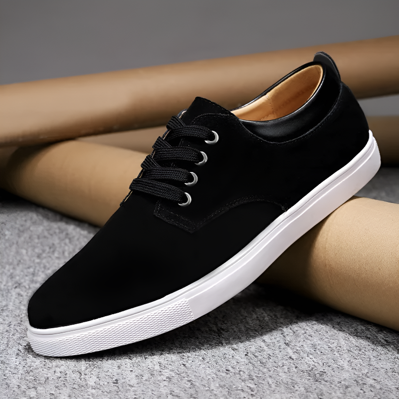 Oscar Court Sneaker | Lace-Up Solid Court Sneaker