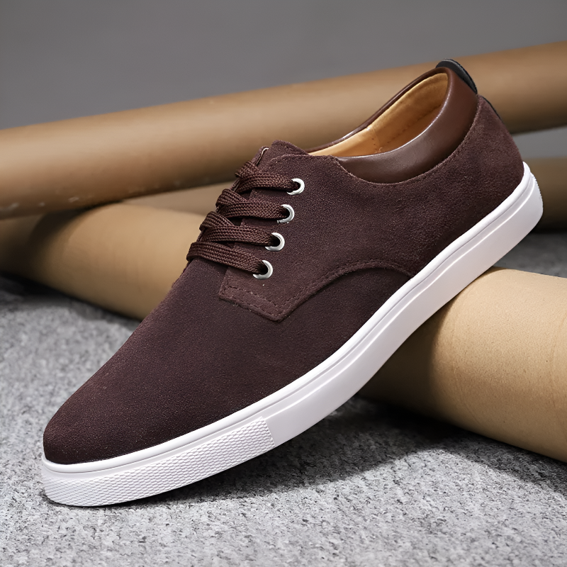 Oscar Court Sneaker | Lace-Up Solid Court Sneaker