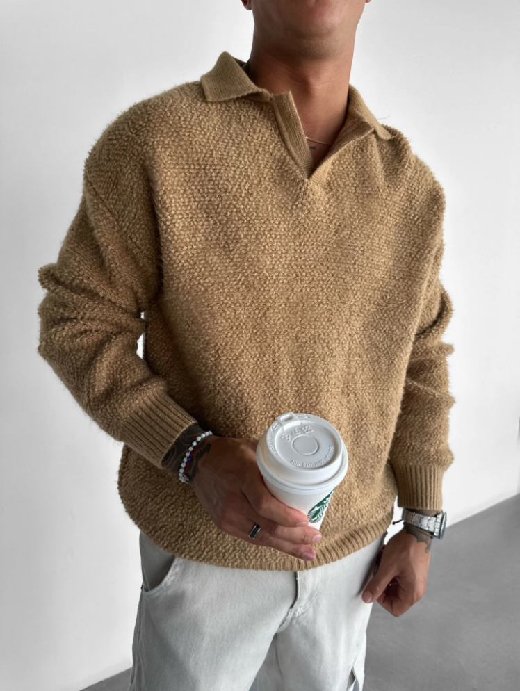 Warm Cozy Men's Winter Crew Neck Sweater - BritishElegance