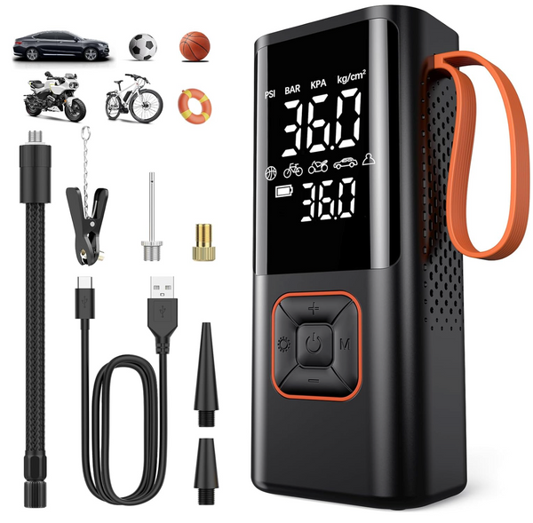 Portable Compact Air Compressor for Car, Bike, Ball - BritishElegance