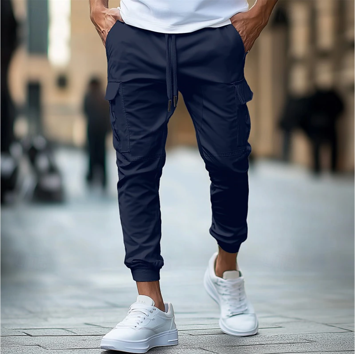 Men's Athletic Fit Jogger Pants with Stretch Waistband - BritishElegance