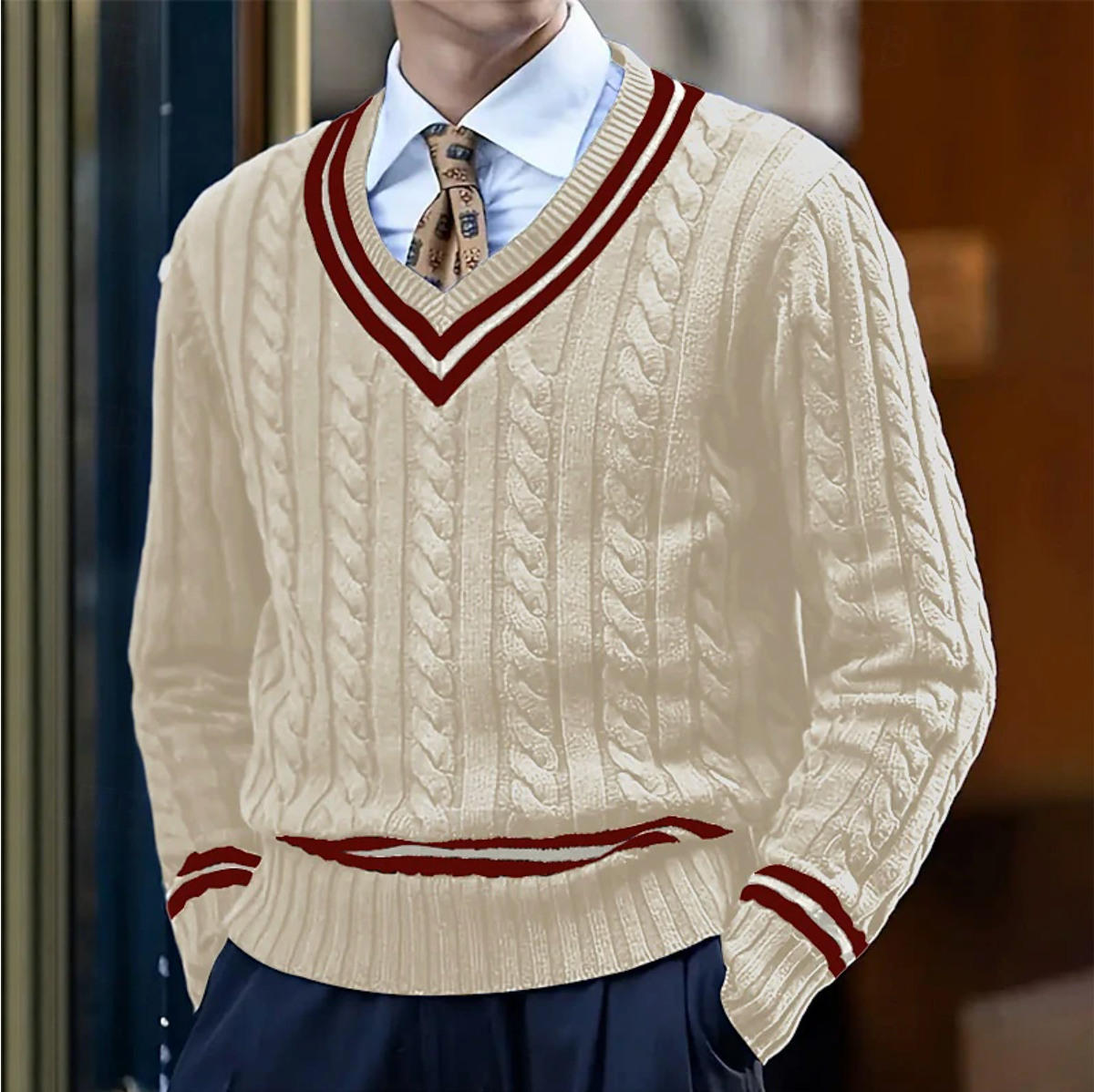 Lorenzo | Stylish V-Neck Sweater
