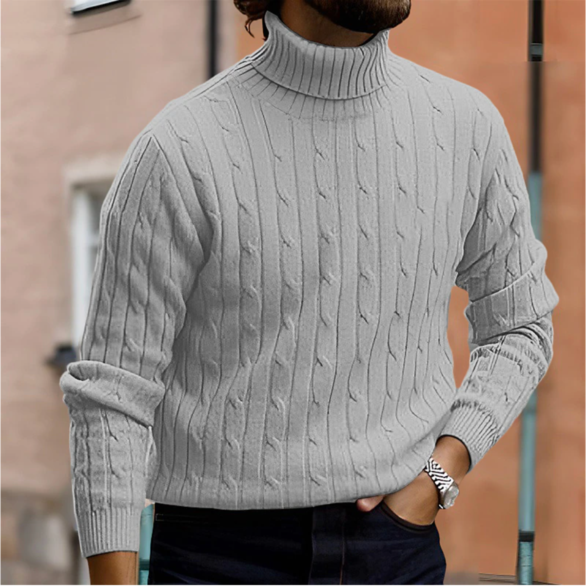 Luca | Stylish Men's Roll-Neck Sweater