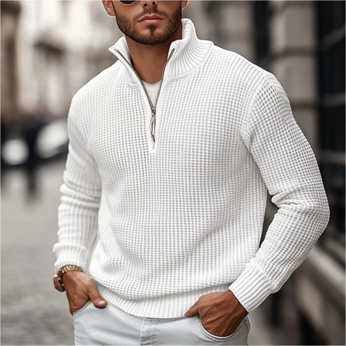 Nate | Zip-Up Sweater for Men