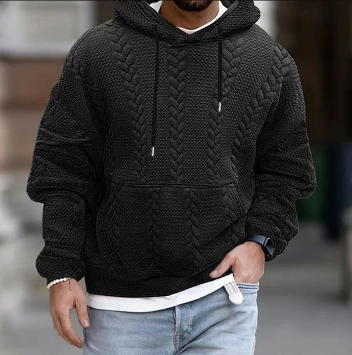 Cozy men's hoodie for chilly weather