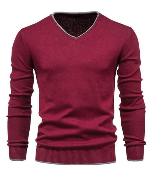 Slim-fitting V-neck Sterling sweater