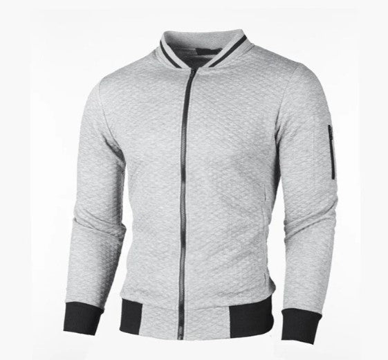 Men's zipped sweatshirt with stand-up collar by Keda