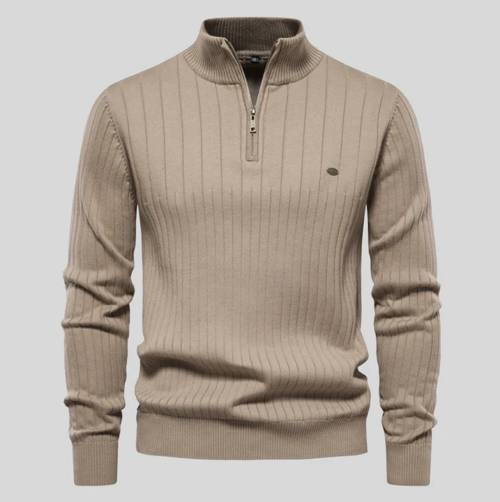 Stylish zipped sweater by Lipeson