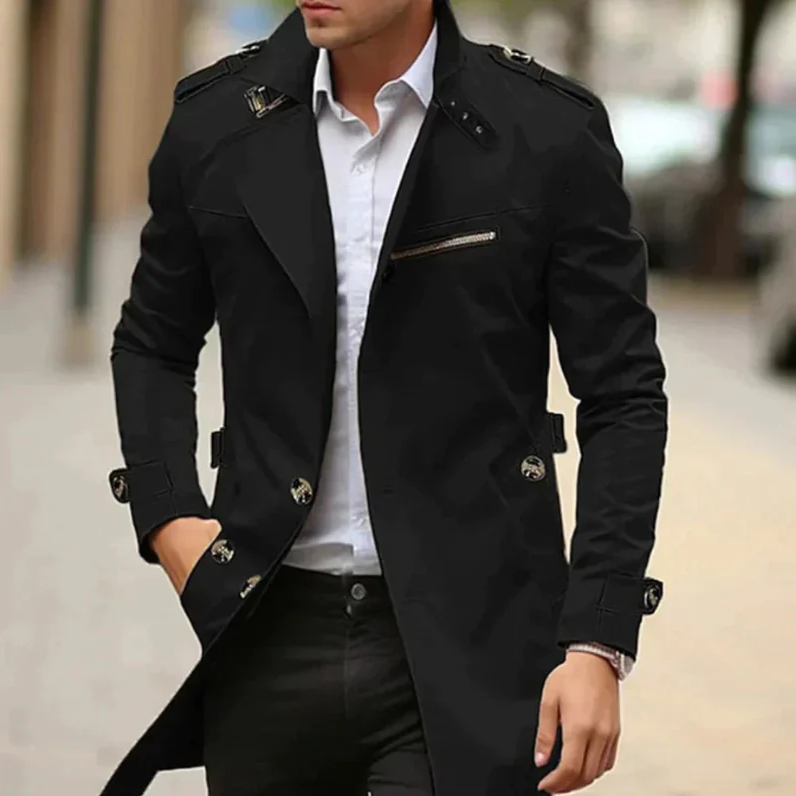 Men's Dominic Elegant Lightweight Trench Coat