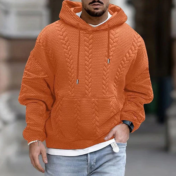 Cozy men's hoodie for chilly weather