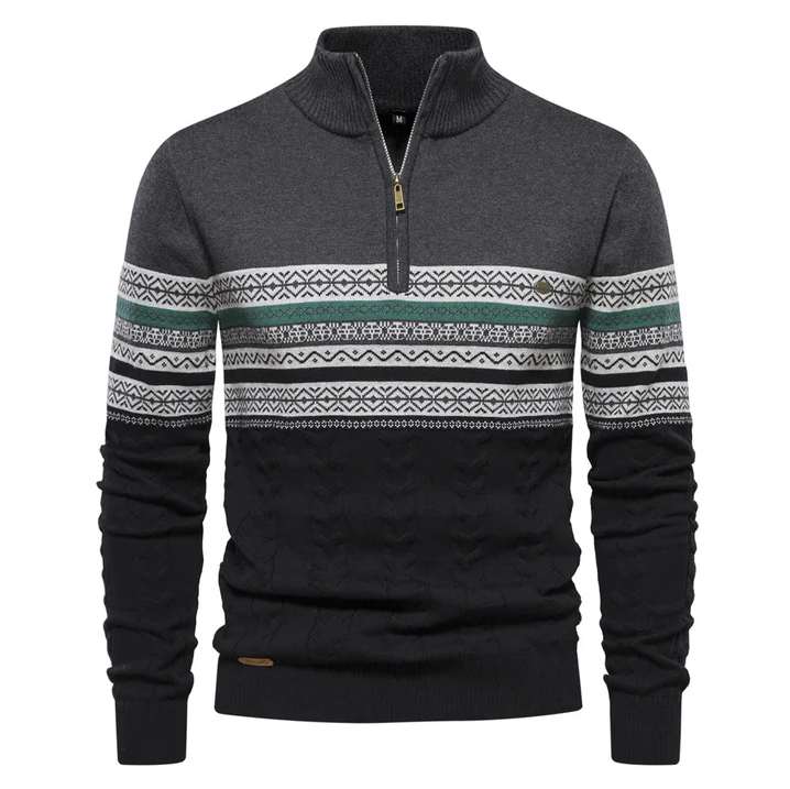 High-Quality Retro-Patterned Roezeva Jumper