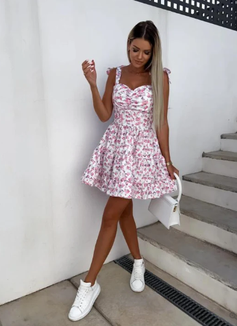 Chic Floral Print Maxi Dress for Women