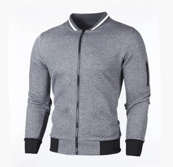Men's zipped sweatshirt with stand-up collar by Keda