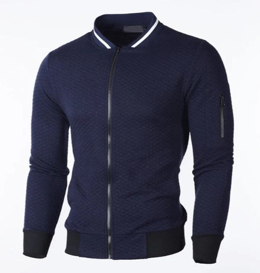 Men's zipped sweatshirt with stand-up collar by Keda