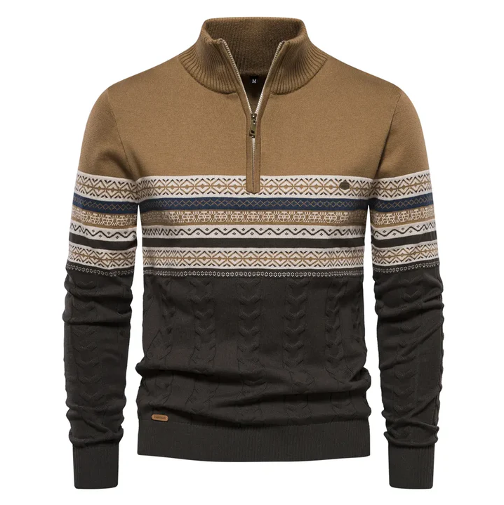 High-Quality Retro-Patterned Roezeva Jumper