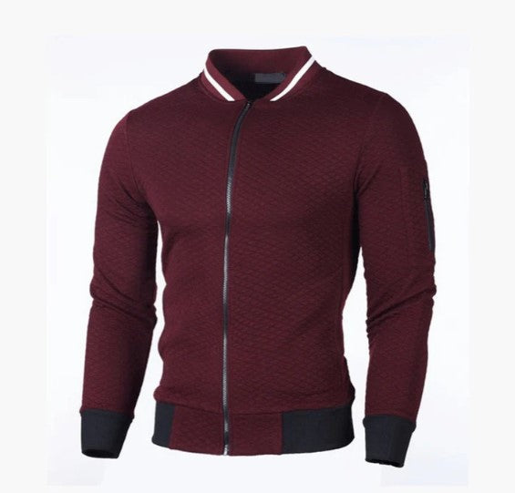Men's zipped sweatshirt with stand-up collar by Keda