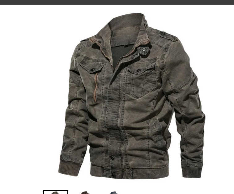 Men's Stand-Collar Denim Jacket by Hendrick