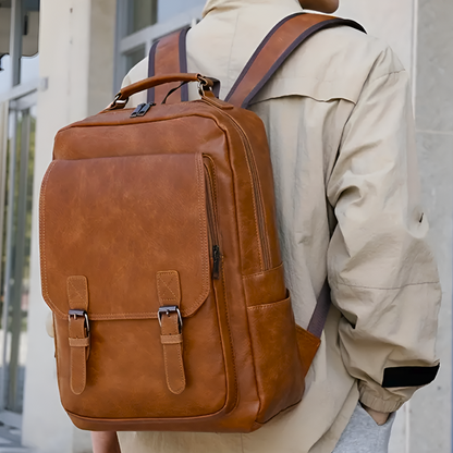 Harry Backpack | Flap Closure Buckle Straps Backpack