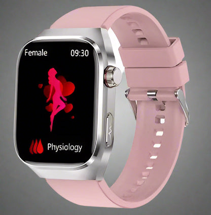 Advanced Health Smartwatch with ECG, Blood Sugar Monitoring, 2.04-Inch AMOLED Display – Waterproof Fitness Tracker
