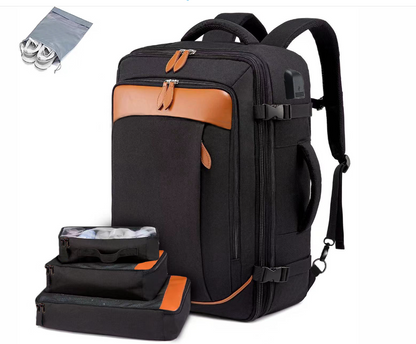 Versatile waterproof business laptop backpack for men