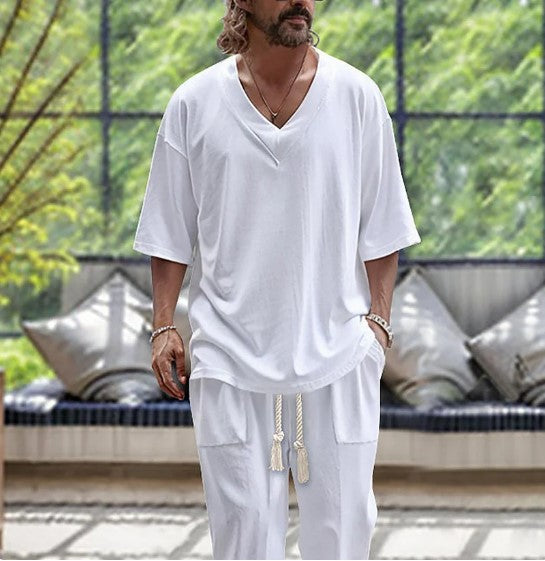 Joe: Shirt and Linen Trousers Set