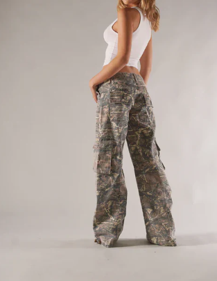 Women's Fashionable Casual Cargo Pants with Multi Pockets - BritishElegance