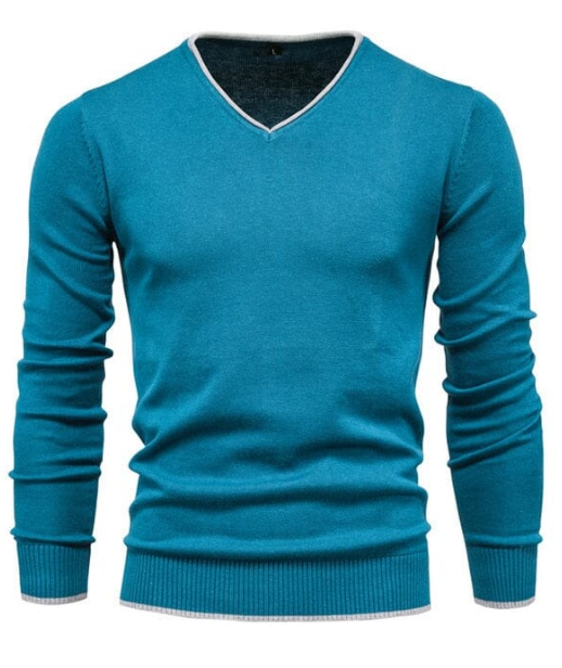Slim-fitting V-neck Sterling sweater