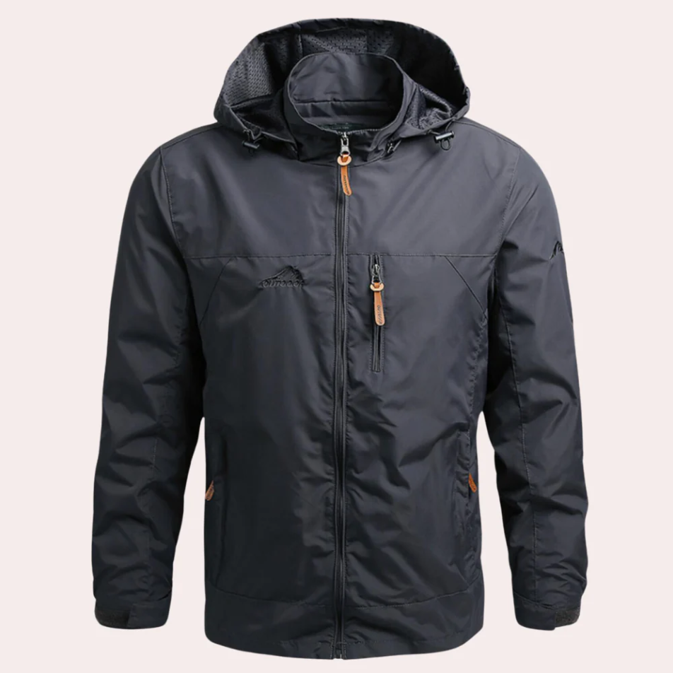 The Imani: A sophisticated, all-weather men's jacket.