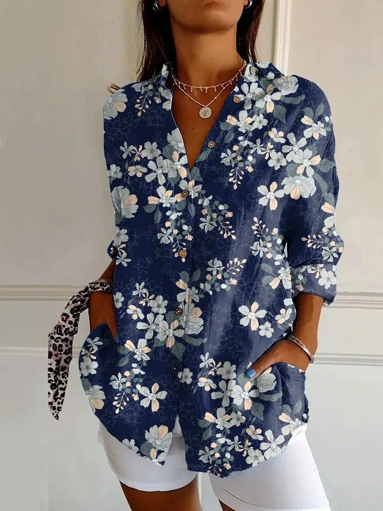 Beautiful Flower Women's Blouse Shirt