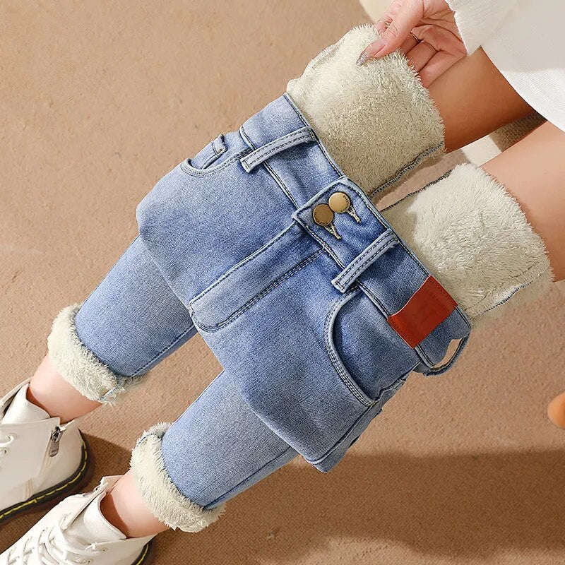 Cozy Women's Fleece Lined Comfort Jeans