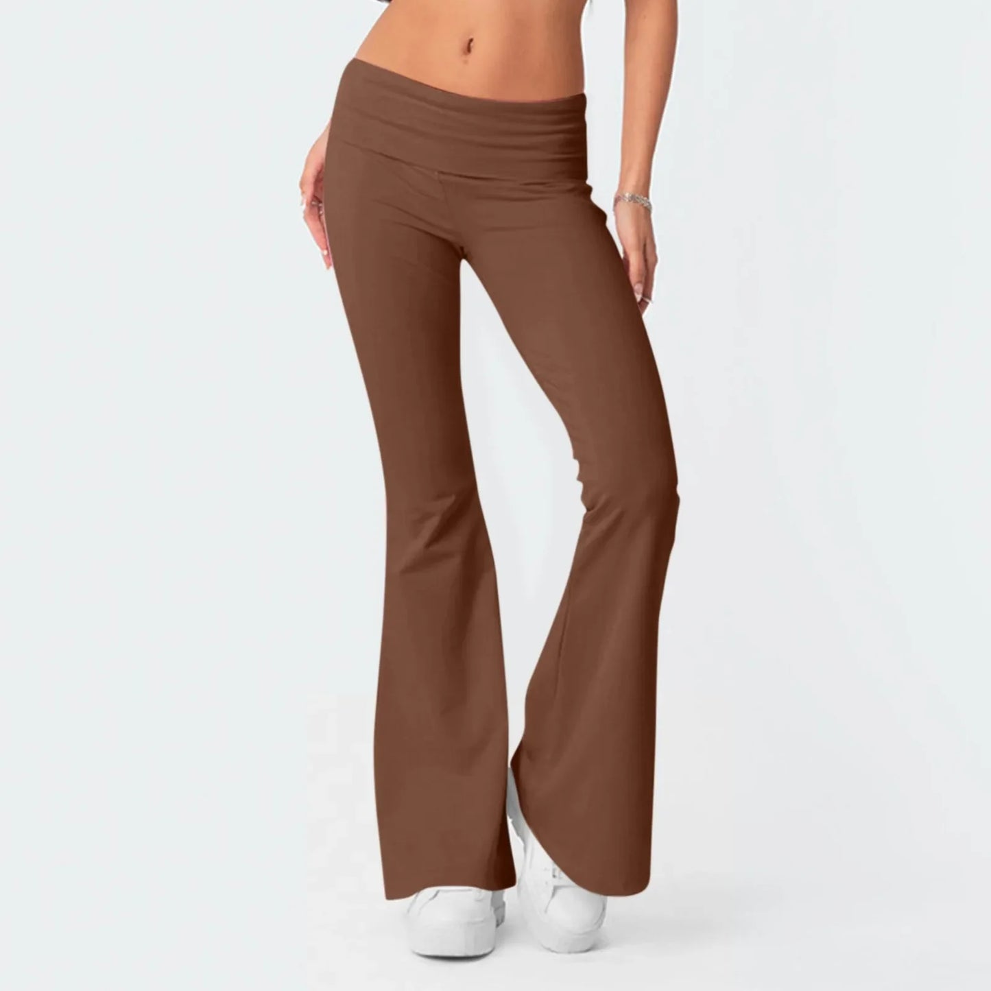 Comfortable Wide Leg Yoga Pants – Daily Wear Flare Fit
